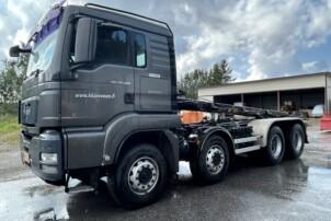 MAN TGS 35.480 8x4 vaijerivaihtolava-auto