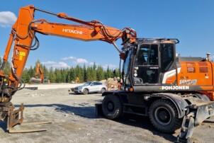 Hitachi ZX 180W-7 + Novatron 3D koneohjaus