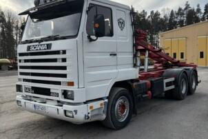 Scania R143H 6x2 Multilift vaijerilaiteella