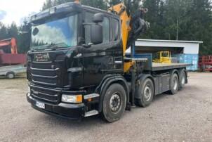 Scania G 480 8X2 nosturi vaijerivaihtolava