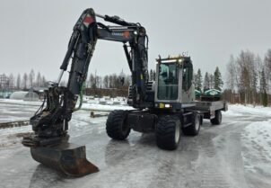 Yanmar B 110 W ja Gigant GD 2-6 kärry
